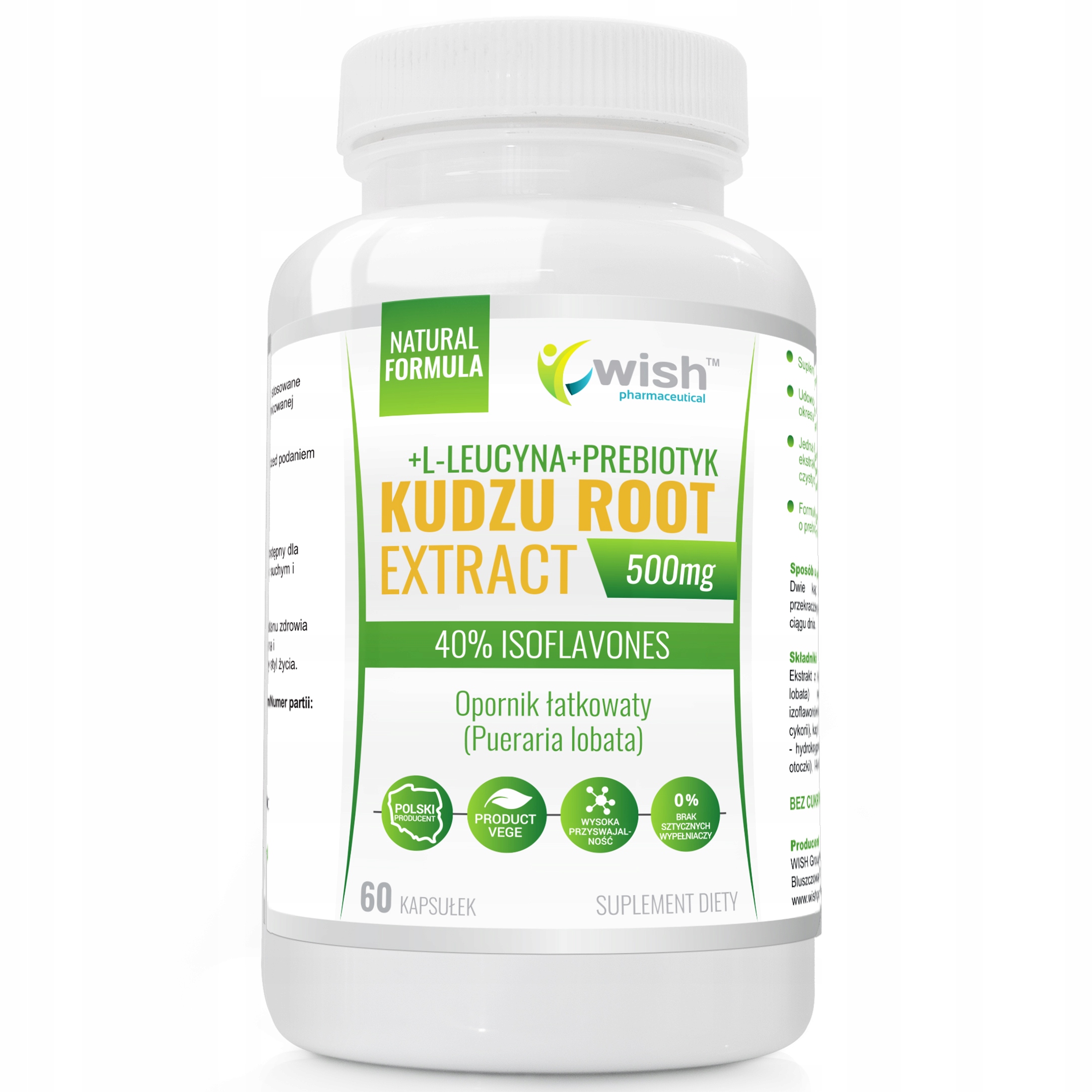 KUDZU ROOT EXTRACT 500 mg 40% ISOFLAVONES