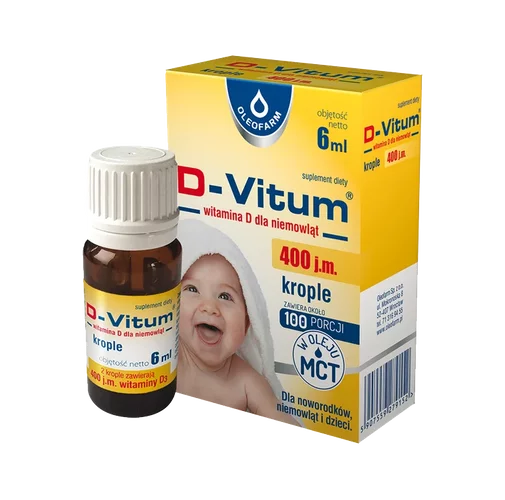 D-Vitum witamina D dla niemowląt 400 j.m.