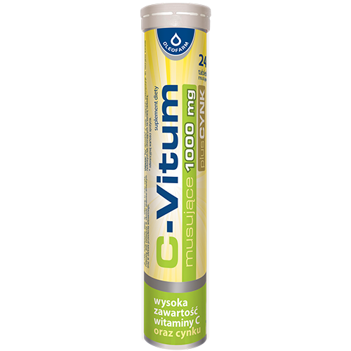 C-Vitum musujące 1000 mg + CYNK