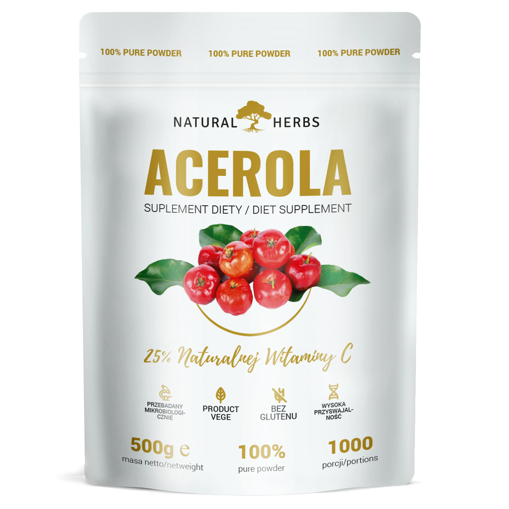 ACEROLA NATURALNA WITAMINA C W PROSZKU