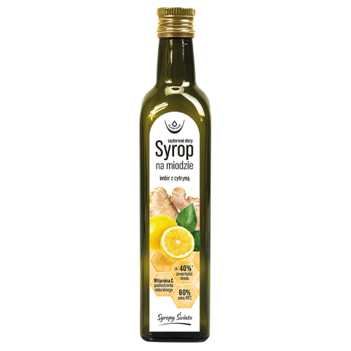 Syrop na miodzie imbir z cytryną