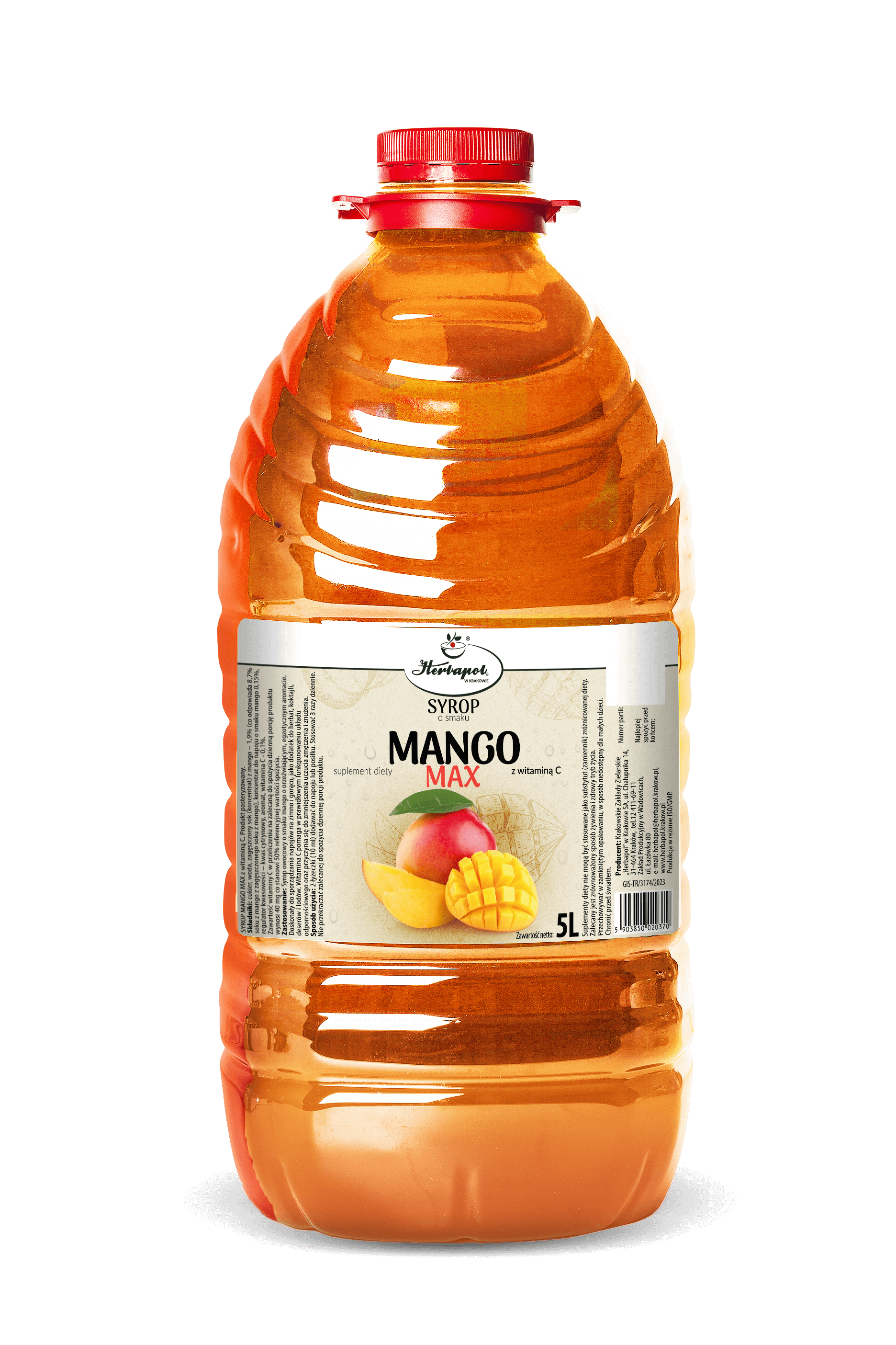 SYROP MANGO MAX Z WITAMINĄ C