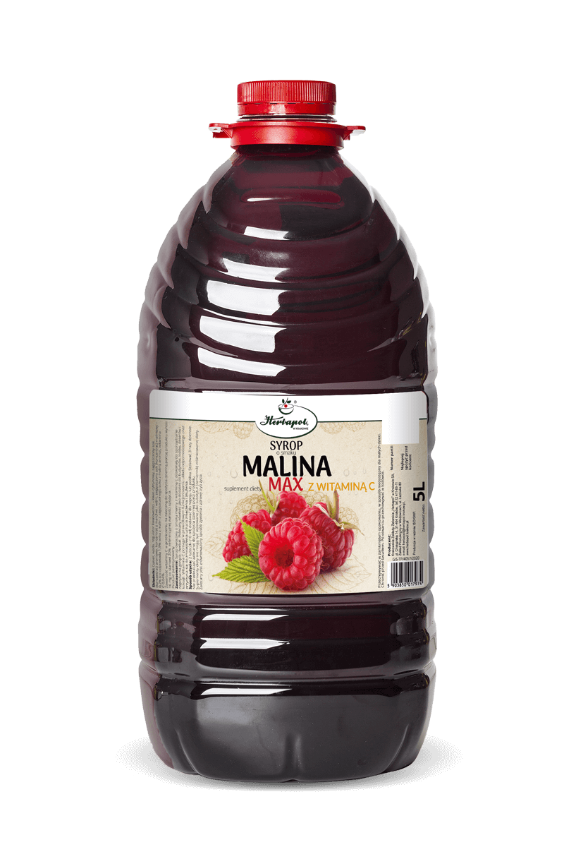 SYROP MALINA MAX Z WITAMINĄ C