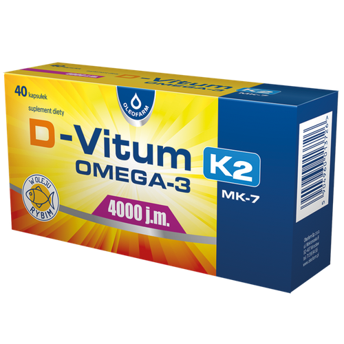 D-Vitum 4000 j.m. K2 MK-7 OMEGA-3