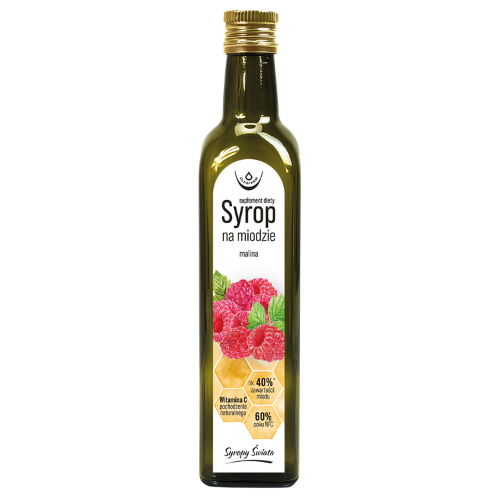 Syrop na miodzie malina