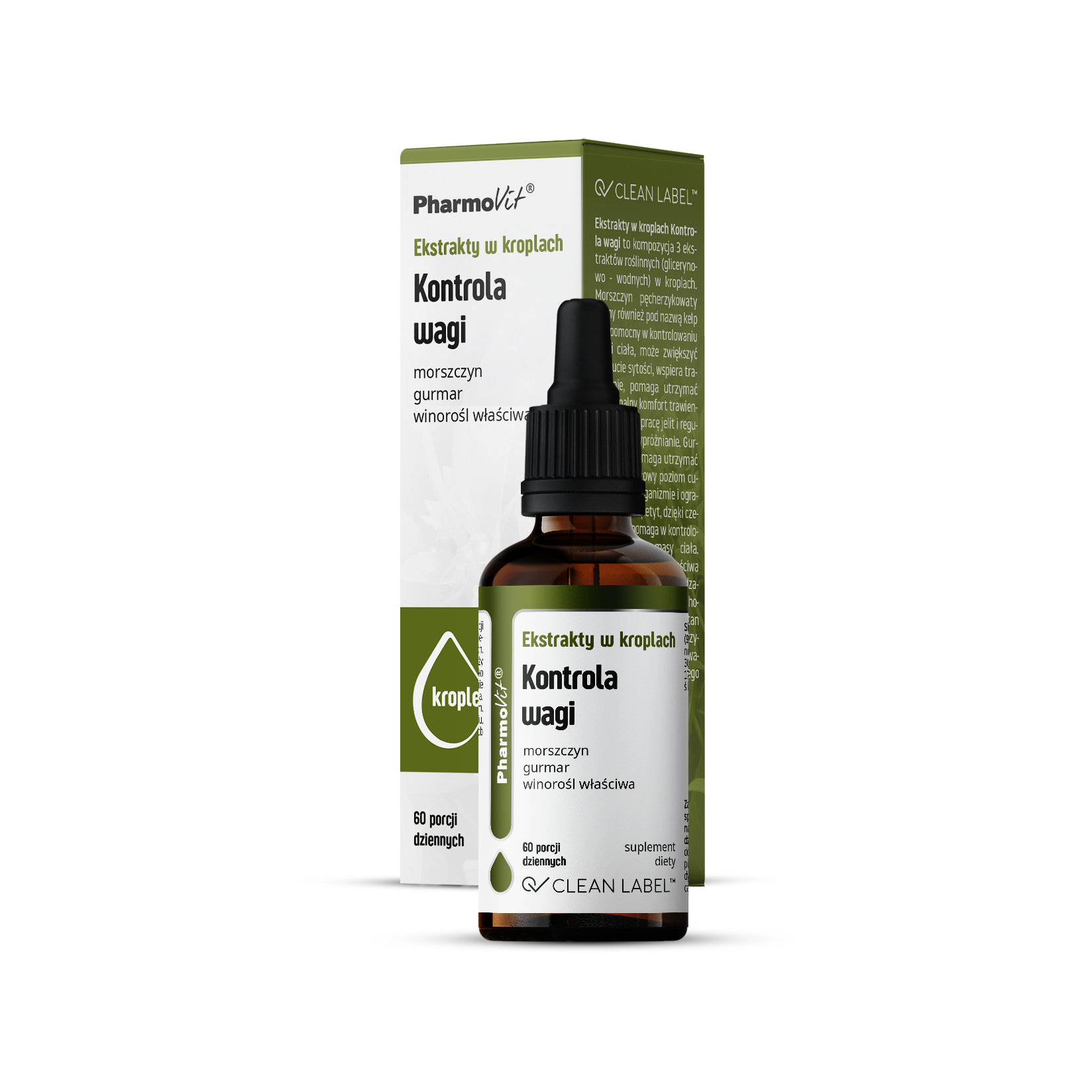Ekstrakty w kroplach Kontrola wagi