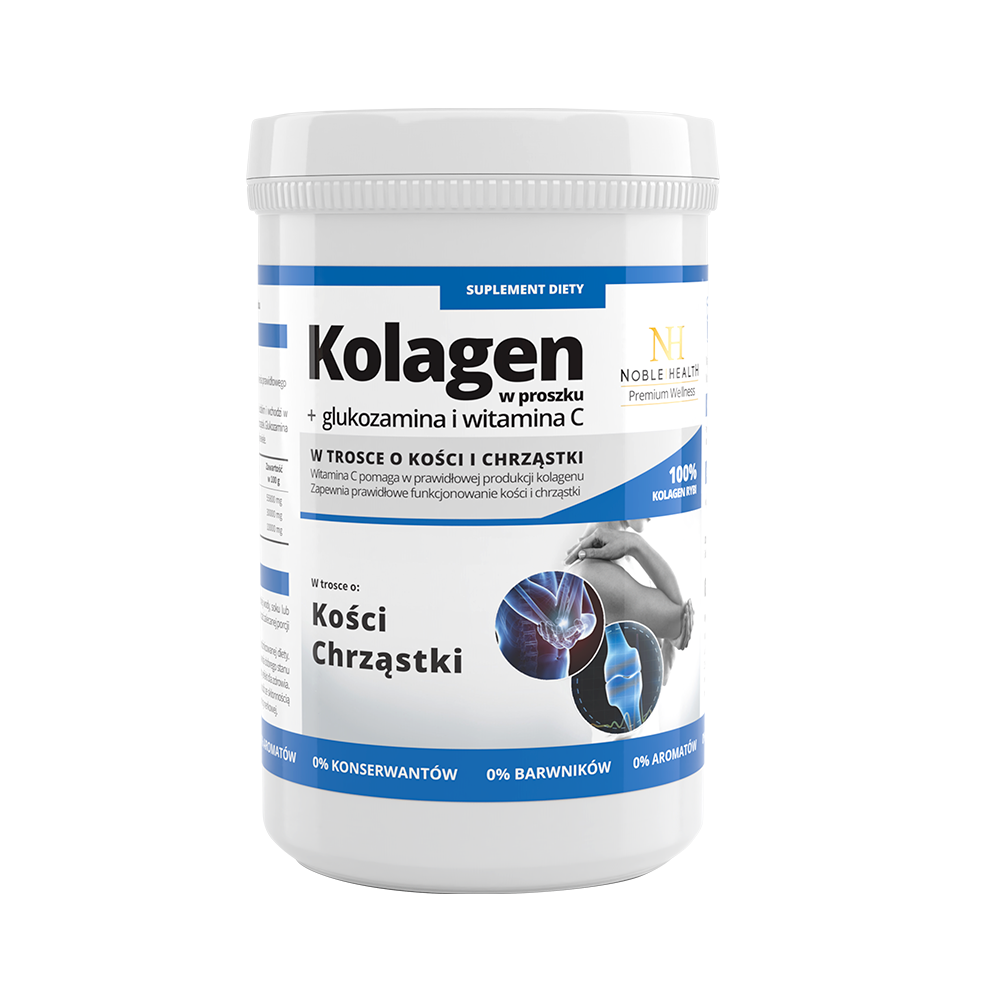 Kolagen w proszku + glukozamina i witamina C