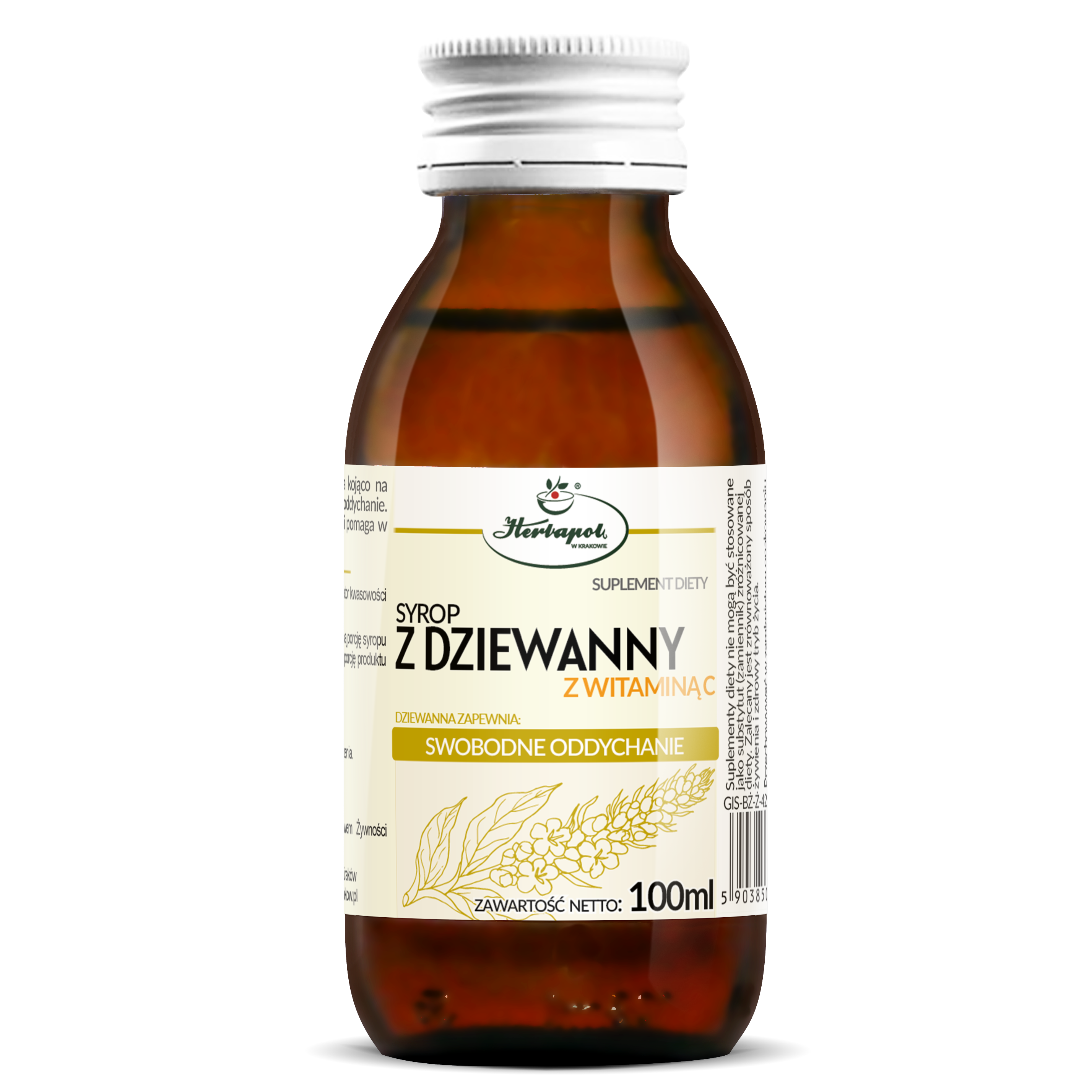 SYROP Z DZIEWANNY Z WITAMINĄ C