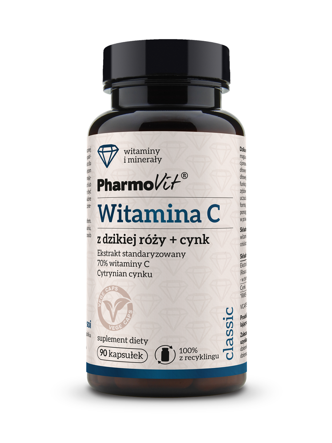 Witamina C z dzikiej róży + cynk 